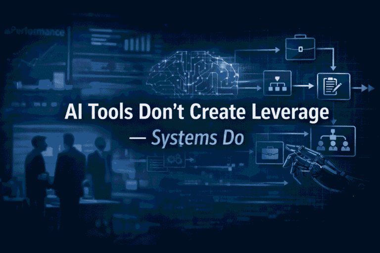 AI Tools Don’t Create Leverage — Systems Do